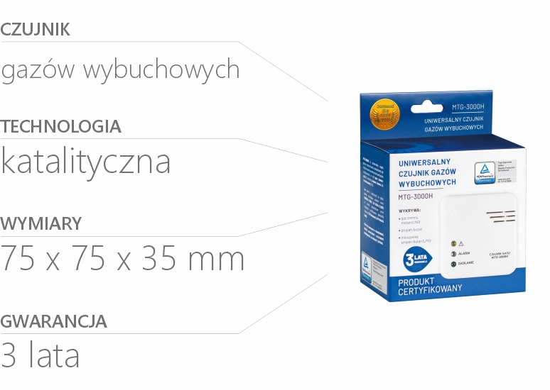 Czujnik gazów wybuchowych