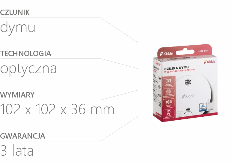 Czujnik dymu 2030-DSR